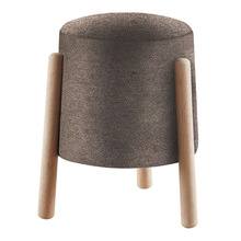 Pudding Rubberwood Pouffe